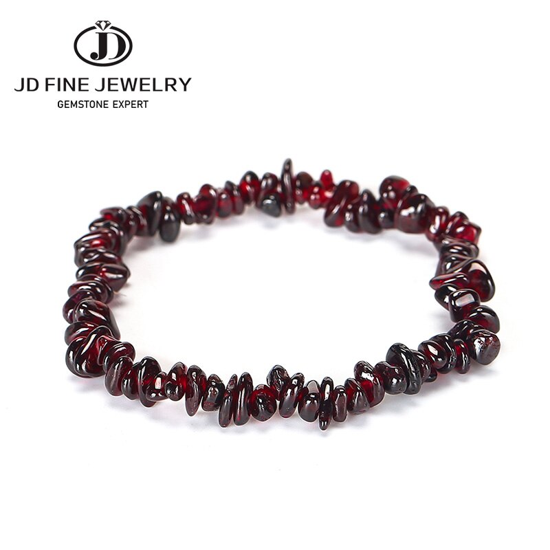 JD Natural Stone Irregular Gravel Tourmaline Bracelet Women Trendy 7 Chakra Crystal Chip Rope Bangles Yoga Wristband Jewelry