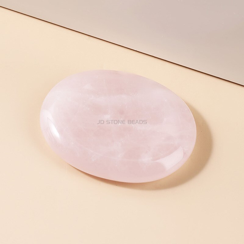 JD 35*45*6mm Worry Stone Thumb Stone Natural Healing Crystals Therapy Reiki Treatment Spiritual Minerals Massage Palm Stone