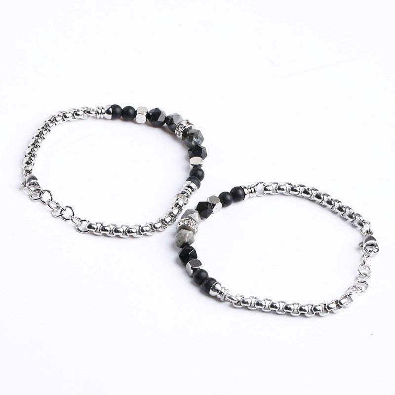Change Better Natural Yellow Tiger Eye Buddha Bracelet Women Men Chakra Stone Stainless Steel Chain Bangles Handmade Couple Gift