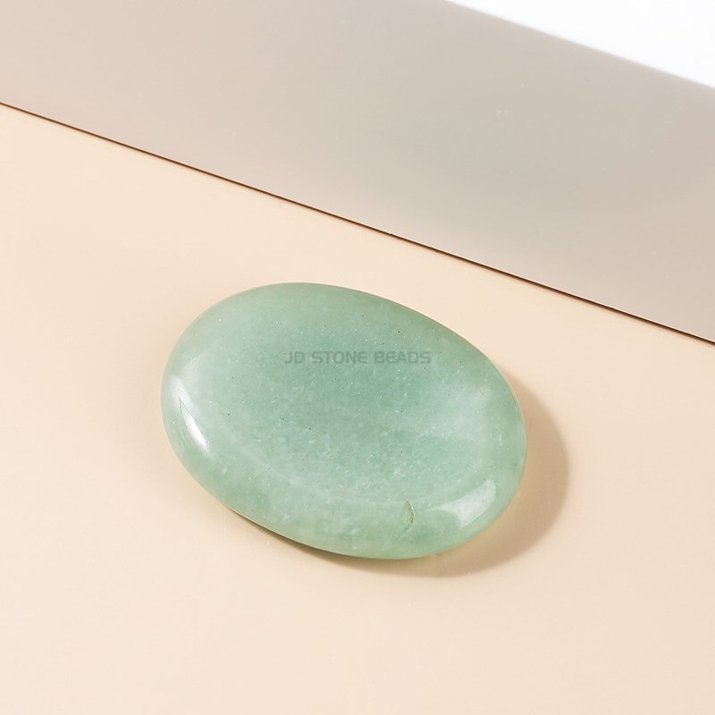 JD 35*45*6mm Worry Stone Thumb Stone Natural Healing Crystals Therapy Reiki Treatment Spiritual Minerals Massage Palm Stone