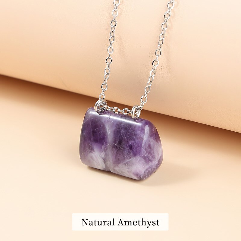 JD Natural Stone Green Aventurine Jaspers Hand Bag Shape Pendant Necklace Women Trendy Healing Charm Beautiful Gemstone Jewelry