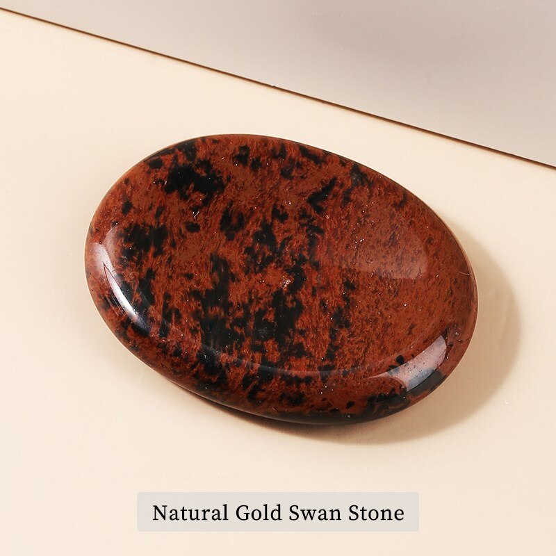 JD 35*45*6mm Worry Stone Thumb Stone Natural Healing Crystals Therapy Reiki Treatment Spiritual Minerals Massage Palm Stone