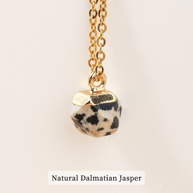 JD 8mm Natural Stone Pendants Faceted Cube Shape Colorful Pendant Making for Charms Jewelry Necklace Gift for Women