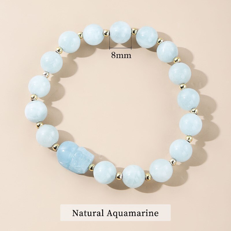 JD Natural Pink Strawberry Crystal Pixiu Bracelet Jewelry Bring Health Wealth Female Personality Design Quartz Beaded Bracelet